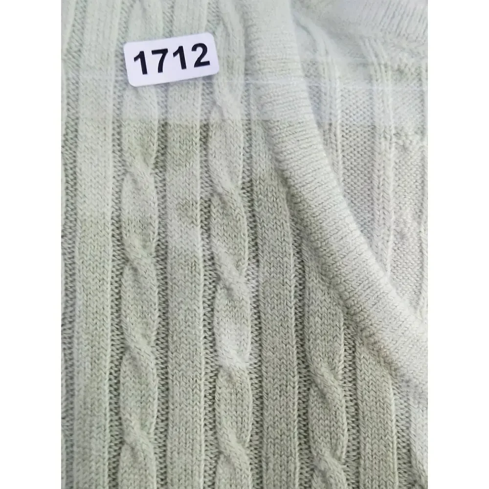 Appleseed's Pullover Sweater Top Women's Size L Green Short Sleeve Knit - Picture 8 of 11